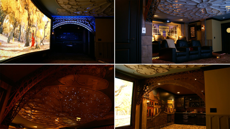 Illustration for article titled 16 Obscenely Over the Top Home Theaters